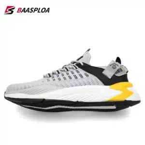 Baasploa Men's Running Shoes Lightweight Breathable Sneakers Mesh Wear-resistant Casual Male Non-slip Tennis Walking Shoes