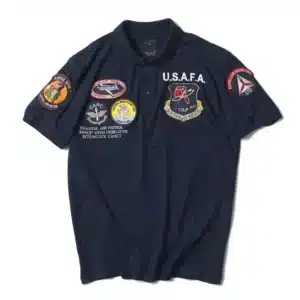 2023 vintage USAFA top gun polo shirt men clothes brands summer short sleeve military air force one top gun army USN MA1 USMC