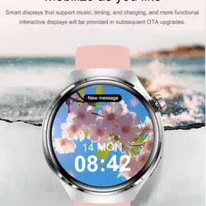 2024 NFC Smartwatch Women AMOLED HD Screen Bluetooth Call Blood Sugar Health Watches IP68 Waterproof Smart Watch For Android IOS