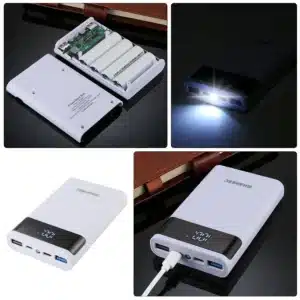 Rechargeable Batteries 18650 Power Bank Case Dual USB Mobile Supply DIY