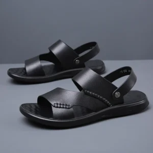 Summer Men's Business Sandals Massage Sole Men's Leather Sandals Outdoor Beach Sandals Factory Direct Sales designer sandals