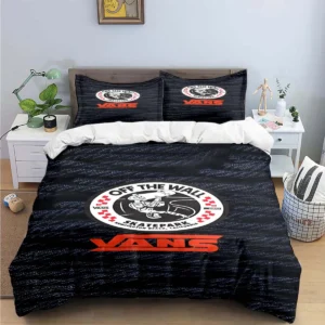 Exquisite V-VANS Logo Printed Bedding Sets Exquisite Set Duvet Cover Bed Comforter Set Bedding Set Luxury Birthday Gift