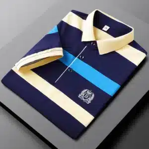 New Summer Men Classic Striped Polo Mens Cotton Short-Sleeved Embroidered Business Casual Hot Polo Shirt Male Dropshipping