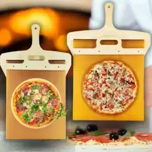 Sliding Pizza Peel Shovel With Handle Foldable Wooden Handle Transfer Tray Pizza Spatula Bread Baking Tools Kitchen Aaccessories