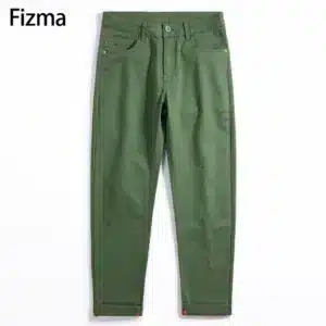 Fizma Man Pants Summer Business Casual Pants Classic Solid Color Loose Straight Trousers Brand Men's Clothing New In Baggy Pants