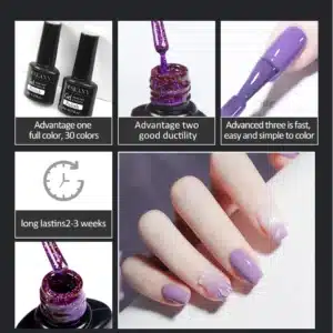 10/20/30Pcs Colour Gel Nail Polish Set For Semi Permanent Varnishes Gel 8ML DIY Manicure Oleoresin Nail Gel Art Design