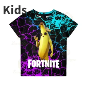 2024 New Game Men Boys Girls T-shirt Fortnite Victory Children's Shoot Game T-shirt Clothing Tees Kids Hero Tops