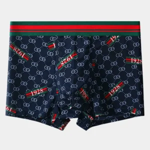 10pcs/lot Men Panties Comfortable Underwear Male Boxer Shorts Waist Striped Print Breathable Men's Underpants Large Size L-4XL