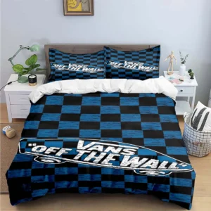 Exquisite V-VANS Logo Printed Bedding Sets Exquisite Set Duvet Cover Bed Comforter Set Bedding Set Luxury Birthday Gift