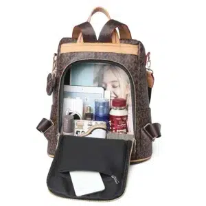 Luxury Backpack Women's Brand Designer Backpack PVC Anti Theft Schoolbags Double Shoulder Single Shoulder Switchable Design Bags