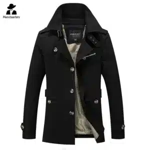 Oversized Trench Coat Men WindBreaker Oversized Solid Purer Cotton Casual Jacket Men Clothing Pull Homme Outerwear Coats 5XL