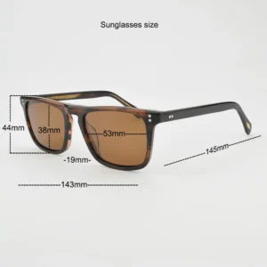 luxury Brand vintage Polarized Sunglasses Men Women 5189 Sunglass Men's UV400 Square Retro Sun glasses Fashion Acetate Designer