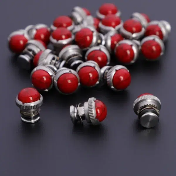 1 lot Stainless steel Bearing screws with Tiger’s eye Stone for Hair Scissors repair barber scissors accessories PJ-0002 - Image 4