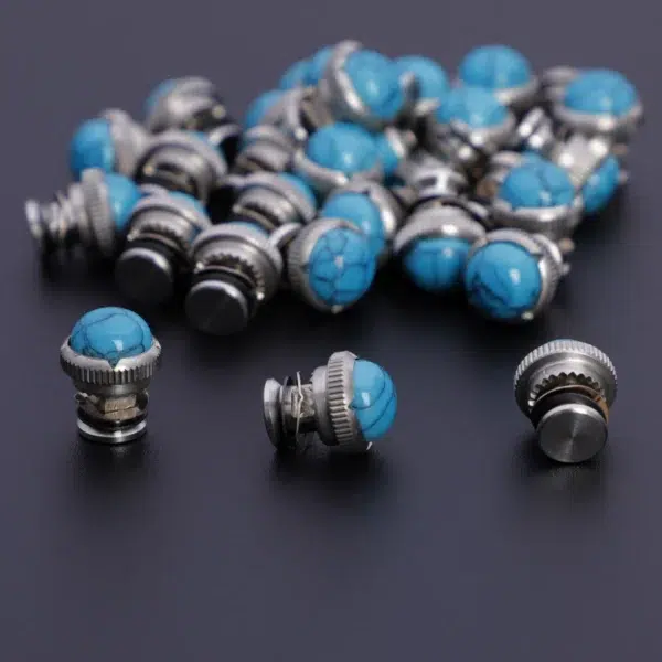 1 lot Stainless steel Bearing screws with Tiger’s eye Stone for Hair Scissors repair barber scissors accessories PJ-0002 - Image 3