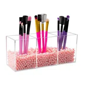 Transparent Eyebrow Pencil Brush Holder Acrylic Organizer for Cosmetics Makeup Organizer Boxes Brush Containers Storage Box