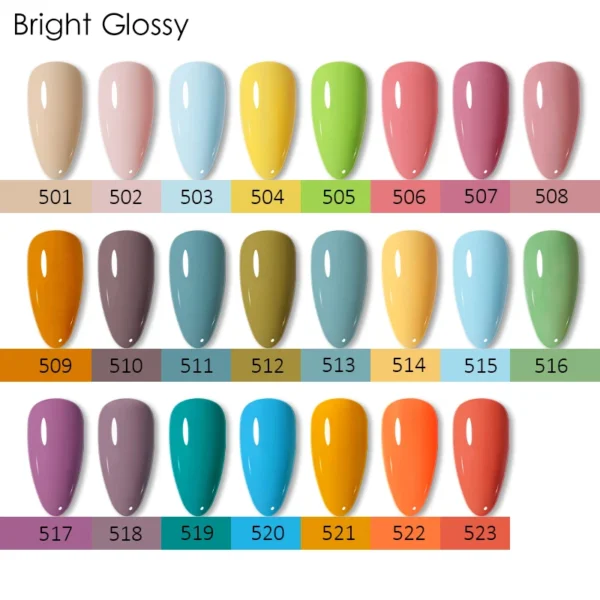 NAILCO 15ML Top Gel Nail Polish Nails Semi-permanent UV Varnish Glitter High Quality Glass Bottle Nail Art Polish For Manicure - Image 3