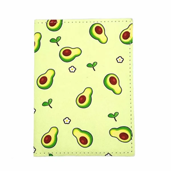 New Cute Avocado Passport Covers Holder Women Men Business PU Leather ID Bank Card Storage Wallet Purse Case Travel Accessories - Image 5