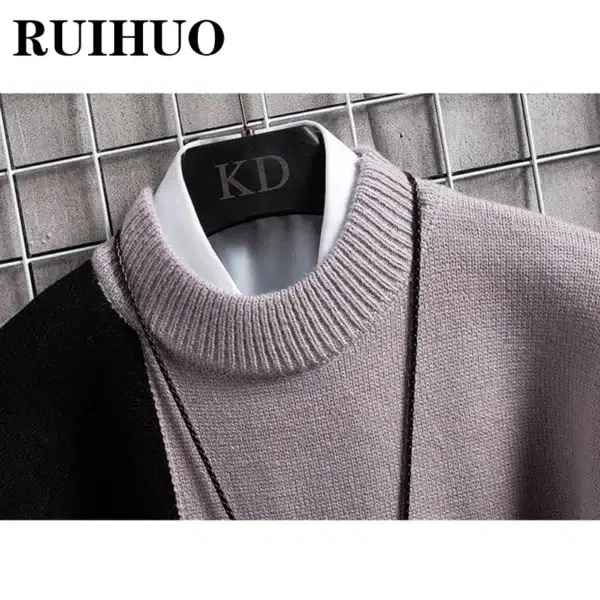 Korean Sweater Men Clothing Korean Fashion Men Sweater Pullover Vintage Clothes Hip Hop Knitwear 2XL 2024 New Arrivals - Image 6