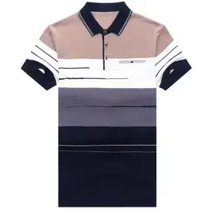 2022 Brand Short Sleeve Polo Tee Shirt Men Casual Summer Striped Men's Clothing Polos Shirts Mens Fashion Slim Fit Poloshirt 722