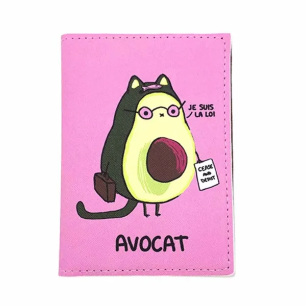 New Cute Avocado Passport Covers Holder Women Men Business PU Leather ID Bank Card Storage Wallet Purse Case Travel Accessories - Image 6