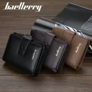 New Business Men Wallets Zipper Card Holder High Quality Male Purse New PU Leather Vintage Coin Holder Men Wallets