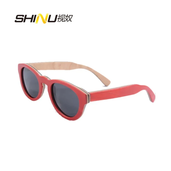 Wooden polarized Sunglasses Women Skateboard wood sunglasses wood woman sunglasses woman luxury 2024 original 68022