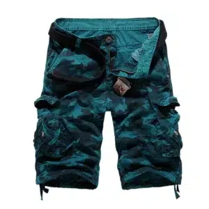 Camouflage Loose Cargo Shorts Men 2024 Summer Military Camo Short Pants Homme Cargo Shorts US size