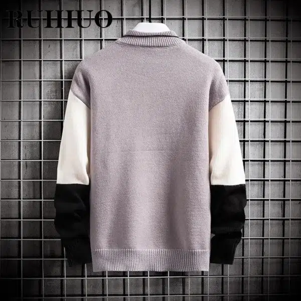 Korean Sweater Men Clothing Korean Fashion Men Sweater Pullover Vintage Clothes Hip Hop Knitwear 2XL 2024 New Arrivals - Image 5