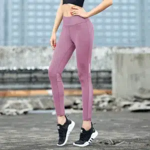 Women Fitness Yoga Pants shorts High Waist Leggings Elastic Breathable Comfortable Running Gym Fitness Yoga Cropped Trousers