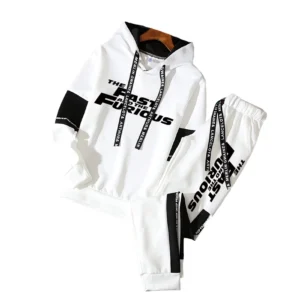 The Fast and the Furious Hoodies and Sweatpants Classic Men/Women Daily Casual Sports Jogging Suit Hooded Longsleeve Pullovers