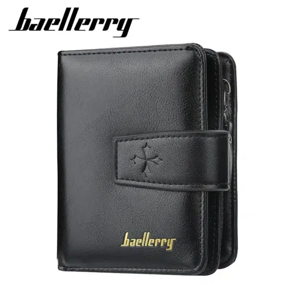 New Business Men Wallets Zipper Card Holder High Quality Male Purse New PU Leather Vintage Coin Holder Men Wallets - Image 2