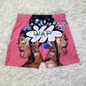 Sexy Women Shorts Womens Summer Clothing Candy Snack Wap Graphic High Waist Biker Booty Shorts Wholesale Cheap Stuff