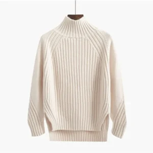 Lucyever 2024 New Solid Causal Pullover Sweaters Women Spring Turtleneck Bottoming Knitted Jumpers Woman Fashion All-match Tops