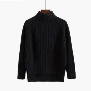 Lucyever 2024 New Solid Causal Pullover Sweaters Women Spring Turtleneck Bottoming Knitted Jumpers Woman Fashion All-match Tops