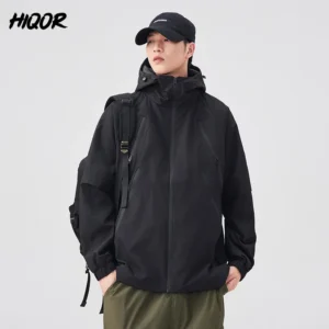 HIQOR Men's Jacket Autumn Windbreaker Male Work Wear Man Windshield Jacket Men Winte Jaqueta Coat Outdoor Camping Jackets Man