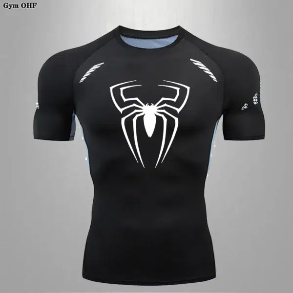 Spider Men Sports Rashgard Long Sleeves T Shirt Print Compression Men Running Shirt MMA Workout Bodybuilding Quick-Dry T-Shirts - Image 6