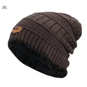 Men's Winter Hat Cotton Thicken Warm Beanies Hat Fashion Unisex Knitted Hats