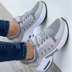 2024 New Fashion Women Flats Mesh Sport Shoes Summer Platform Breathable Sneakers Casual Running Shoes Walking Ladies Zapatos