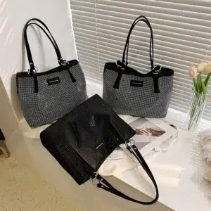 Women's Bags on Sale High Quality New Fashion Retro Solid Casual Tote Advanced Sense Messenger Bag Large Capacity Handbag