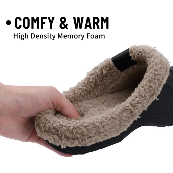 Litfun New Design Plush Garden Shoes Women Fur Clogs Slippers Non-Slips Cozy Fuzzy Home Slides Men Soft Furry Waterproof Slipper - Image 6