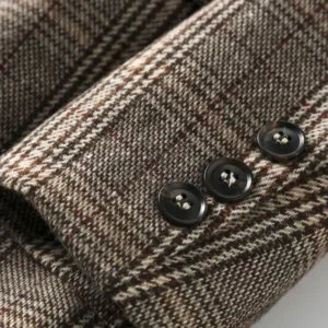 Checkered Suit Casual Suit Jacket Autumn New Coat Loose Fitting Single Piece Suit Top Blazers Womens Clothing Blazer Women