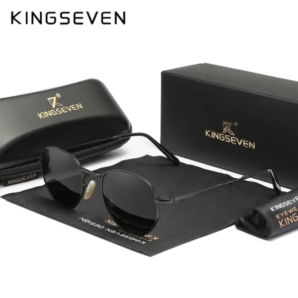 KINGSEVEN Polarized UV400 Sunglasses Polygon Eye Protect Elegance Women‘s Glasses Anti-reflection Fashion Men Outdoor Eyewear - Image 3