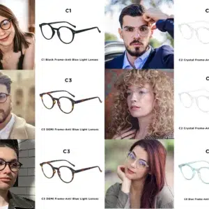 ZENOTTIC Anti Blue Light Blocking Reading Glasses Women Men Anti-Glare Presbyopic Computer Eyeglasses Diopter from +0 to +4.0