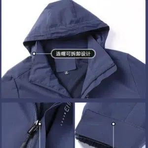 Windbreaker Jacket Men Windproof Waterproof Casual Outdoor Hooded Jacket Coat Women 2024 Spring Autumn Breathable Oversized Coat