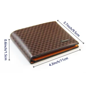 2024 Men's Wallet High Quality PU Leather Wallets Bank Credit Card Case ID Holders Male Coin Purse Pockets Man