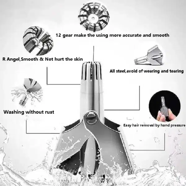 Nose Hair Trimmer For Men And Women With No Noise Washable Manual Nasal Hair Trimmer триммер для носа aparador de pêlos do nariz - Image 6