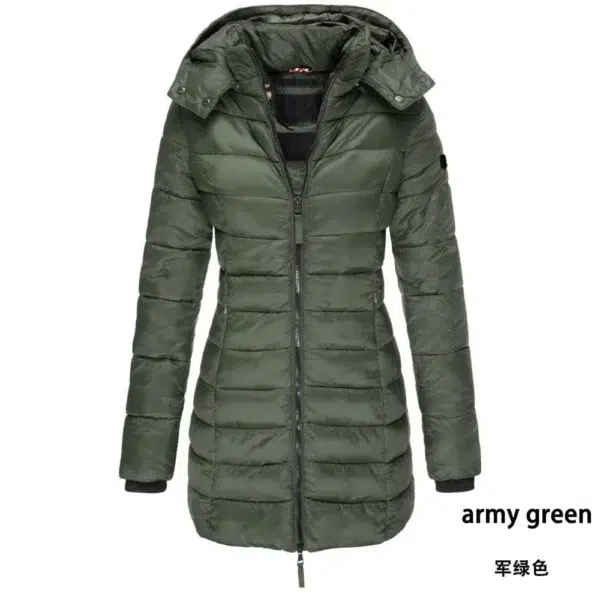 new winter BC high set light luxury goose down jacket thickened medium long women's hooded slim down for women - Image 6