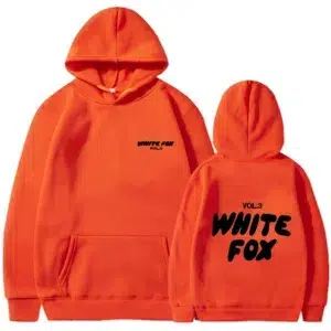 2024 Autumn Hot Selling White Fox Printed Women's Casual Loose Hoodie Street Wear Women's Men's Fashion Hip Hop Sportswear Top