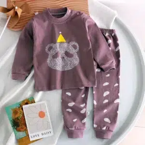 New 2024 Kids Boys Girls Pajamas Cute Cartoon Long Sleeve T-Shirt Tops with Pants Toddler Baby Autumn Sleepwear Clothing Sets