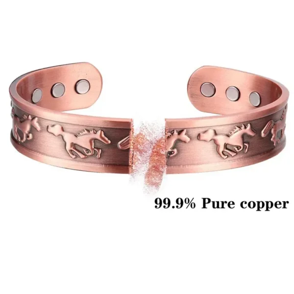 Pure Copper Magnetic Bracelet Men Arthritis Adjustable Magnets Women Cuff Therapy Health Energy Bangles Dropshipping / Wholesale - Image 2